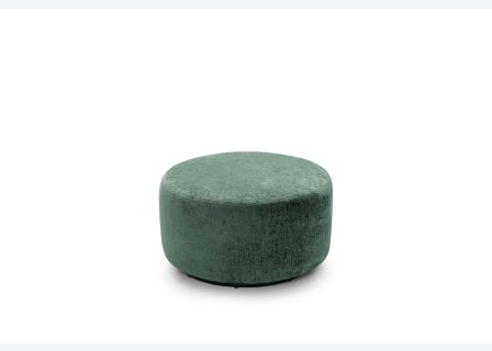 Harriet Crushed Chenille Swivel Footstool