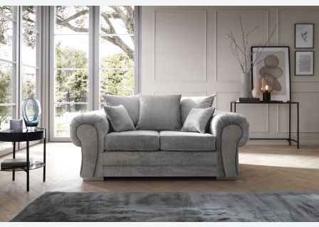 VERONA CRUSHED CHENILLE 2 SEATER SOFA