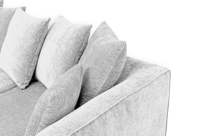 Lucas Water Repellent Velvet Chenille Corner Sofa