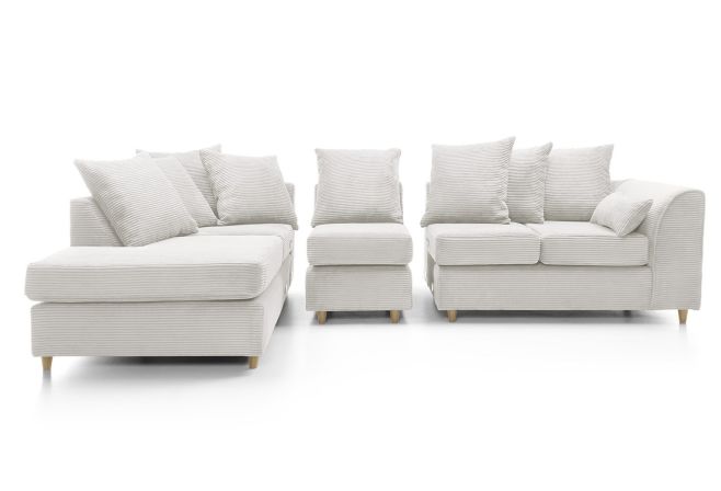 Jumbo Cord Large Corner Sofa