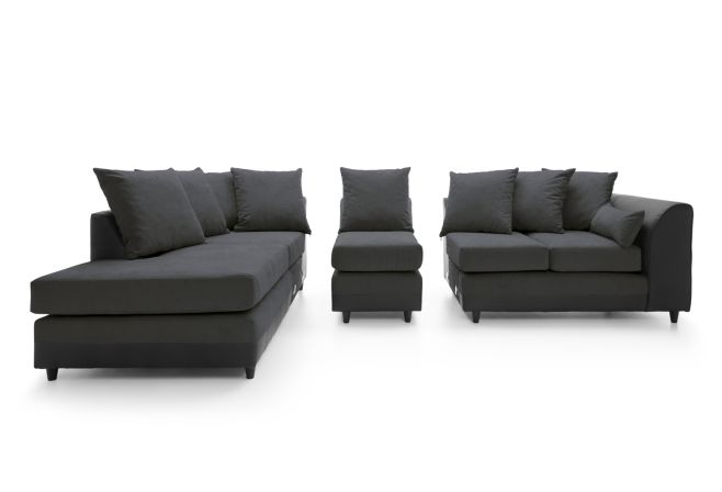 DYLAN PLUS LARGE CHENILLE CORNER SOFA
