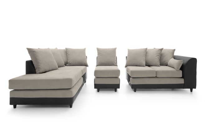 DYLAN PLUS LARGE CHENILLE CORNER SOFA