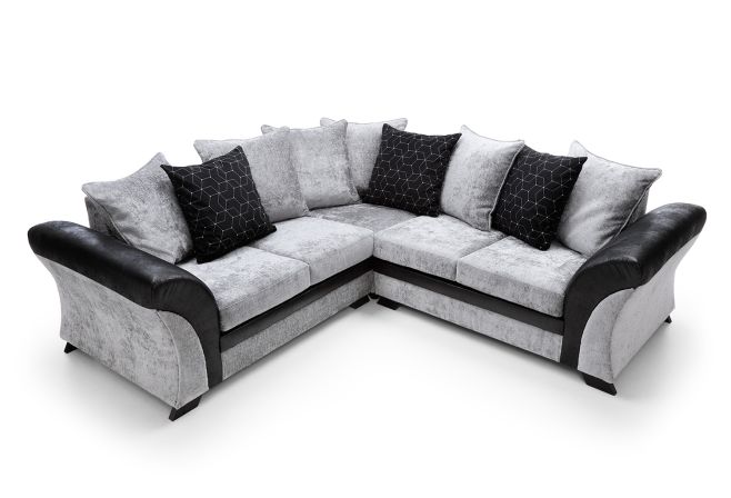 FARROW CRUSHED CHENILLE CORNER SOFA