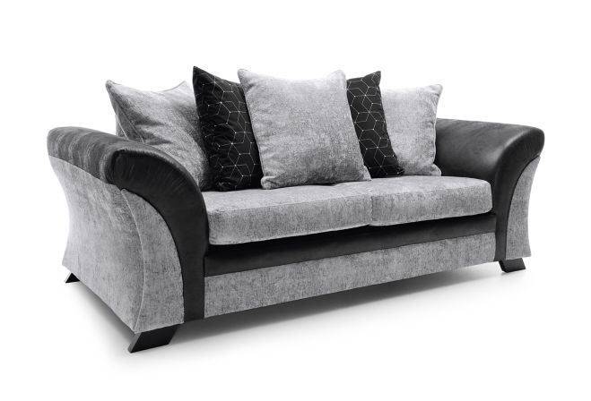 FARROW CRUSHED CHENILLE 3 SEATER SOFA