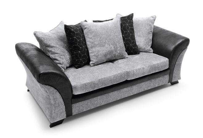 FARROW CRUSHED CHENILLE 3 SEATER SOFA