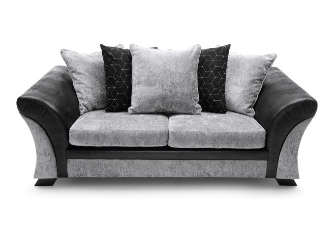FARROW CRUSHED CHENILLE 3 SEATER SOFA