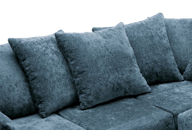 Harriet Crushed Chenille U-Shape Sofa