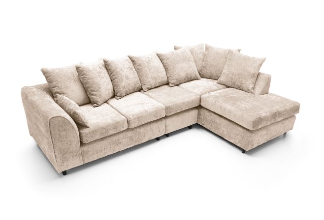 Harriet Large Crushed Chenille Corner Sofa