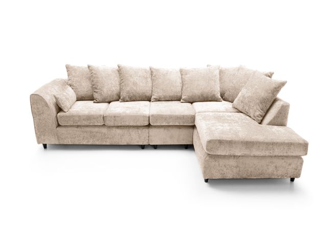 Harriet Large Crushed Chenille Corner Sofa