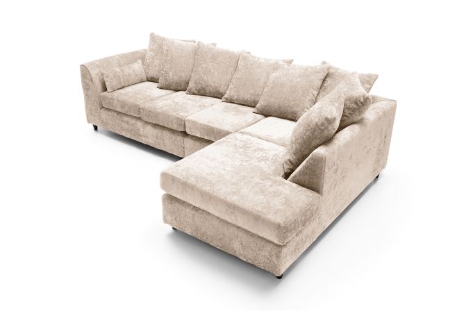 Harriet Large Crushed Chenille Corner Sofa