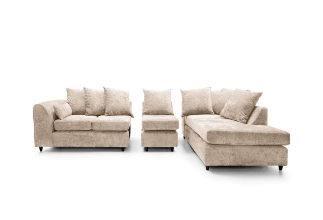 Harriet Large Crushed Chenille Corner Sofa