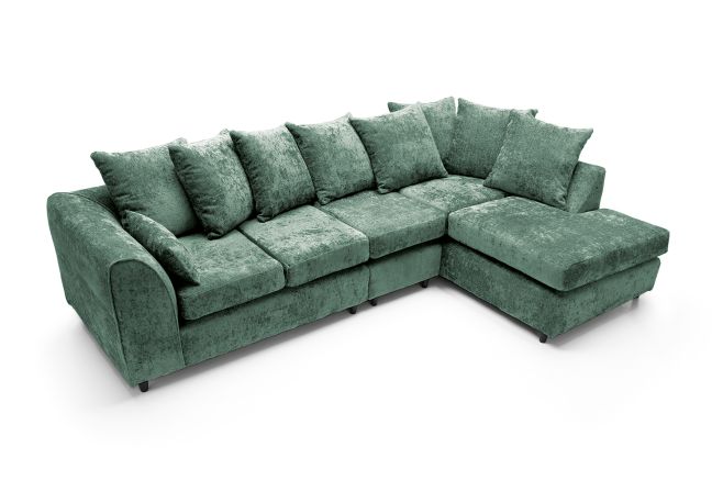 Harriet Large Crushed Chenille Corner Sofa