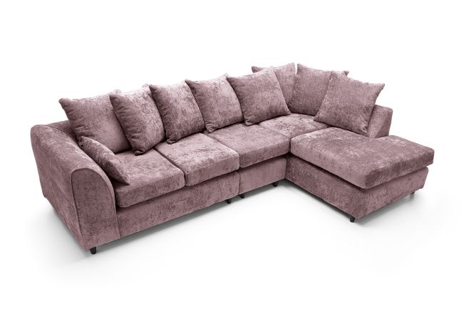 Harriet Large Crushed Chenille Corner Sofa