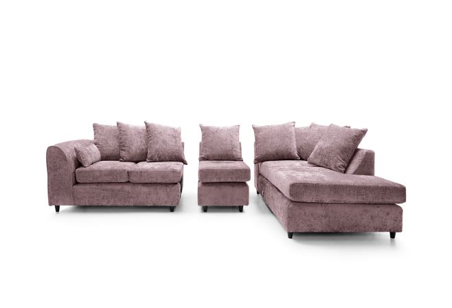 Harriet Large Crushed Chenille Corner Sofa