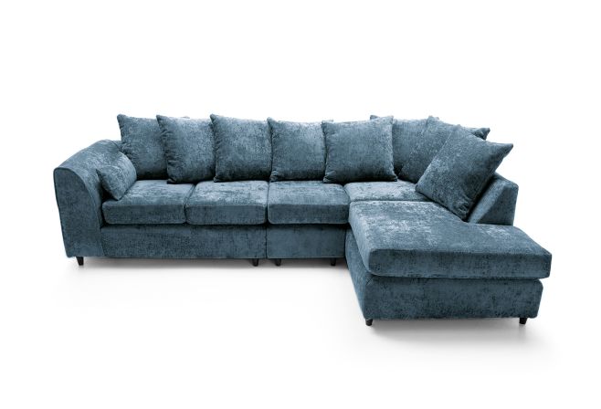 Harriet Large Crushed Chenille Corner Sofa
