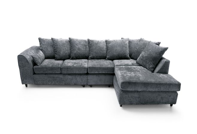 Harriet Large Crushed Chenille Corner Sofa