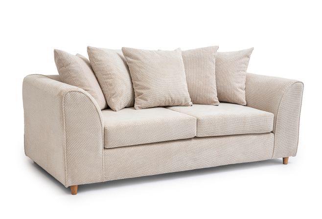 Jumbo Cord 3 Seater Sofa Grid-Textured