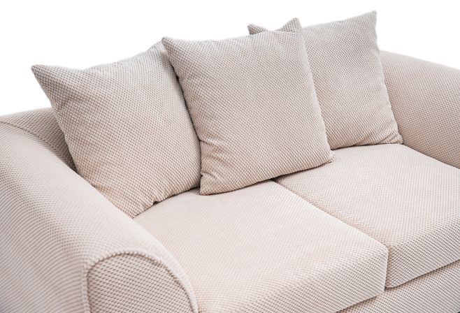 Jumbo Cord 2 Seater Sofa Grid-Textured
