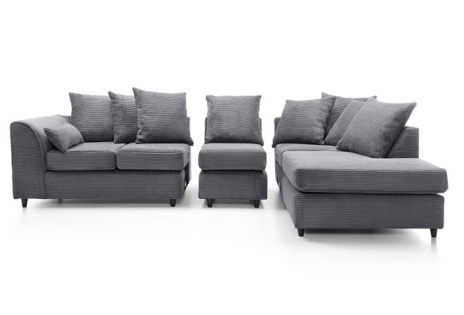 Jumbo Cord Large Corner Sofa