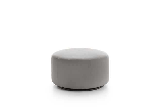 Texas Bonded Leather Swivel Footstool