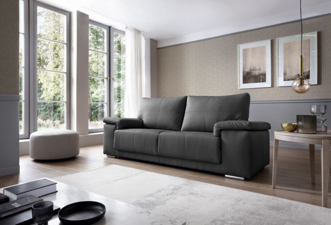Texas 3 Seater Leather Sofa