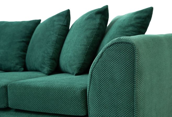 Jumbo Cord Corner Sofa Grid-Textured