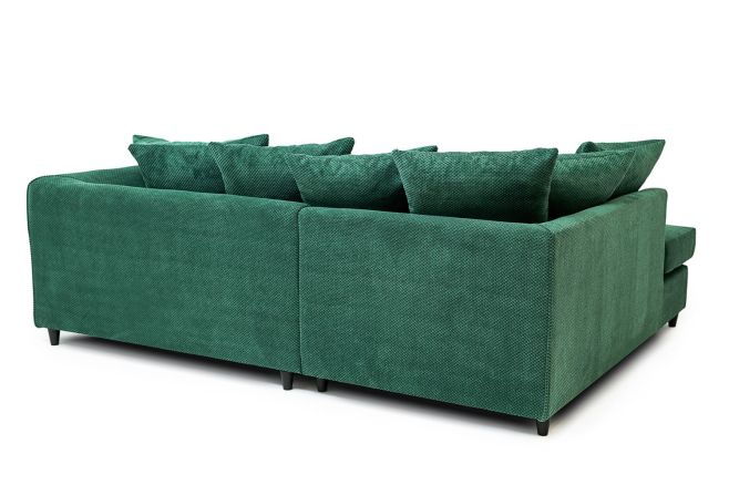 Jumbo Cord Corner Sofa Grid-Textured