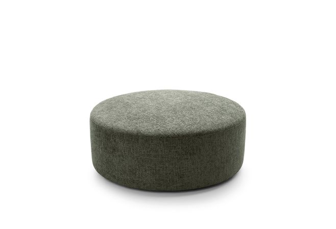 Ingrid Chenille Large Swivel Footstool