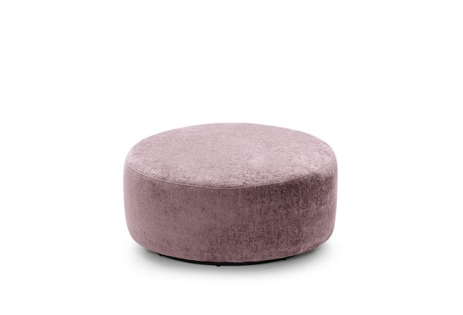 Harriet Crushed Chenille Large Swivel Footstool