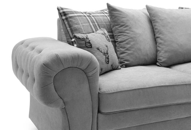 VERONA CHENILLE 3 SEATER SOFA