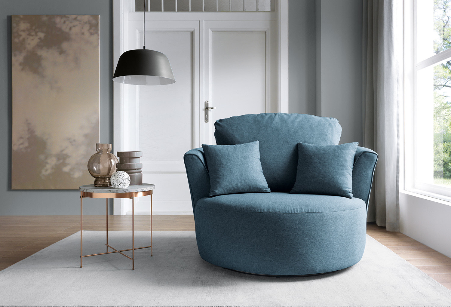 Darcy Swivel Chair Abakus Direct