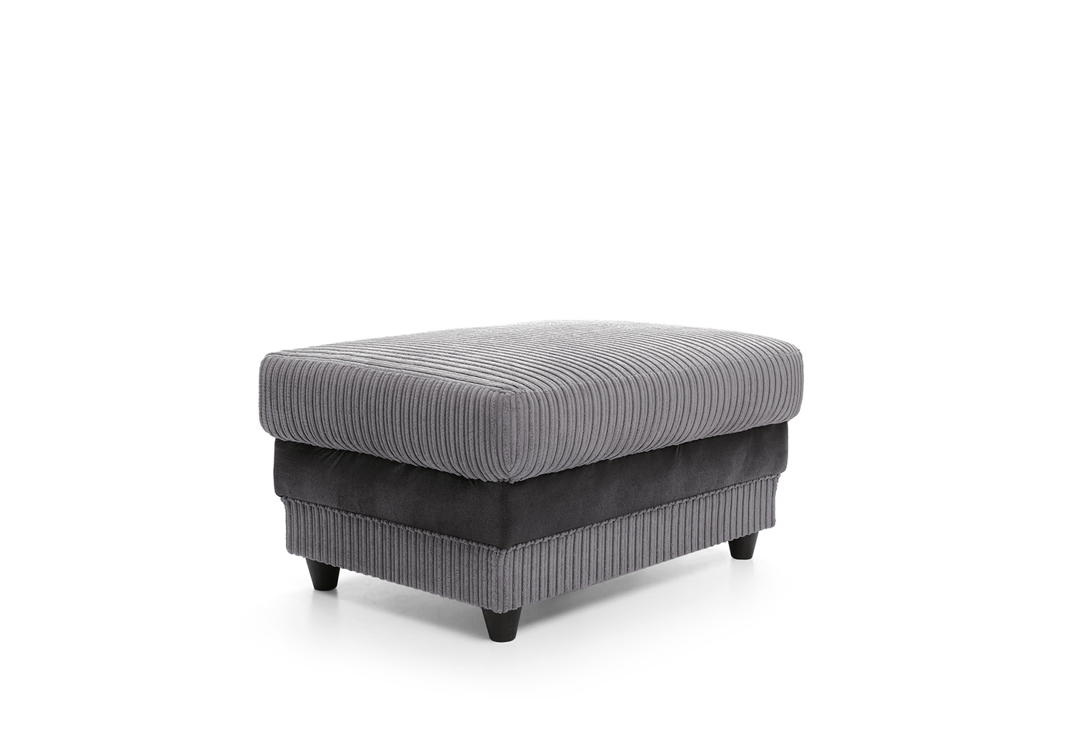 Grey cord clearance footstool