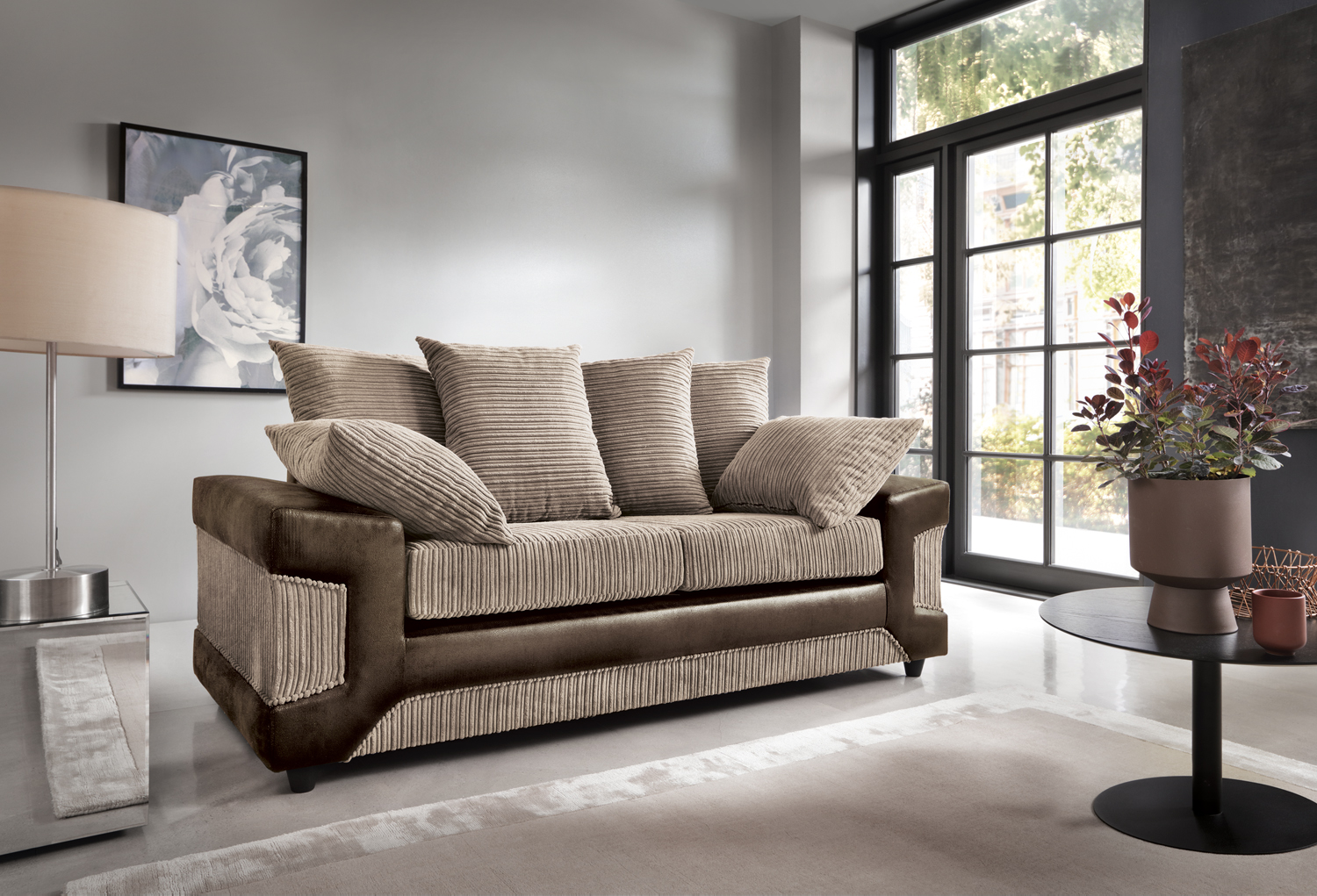 3 seater and cuddle store chair set