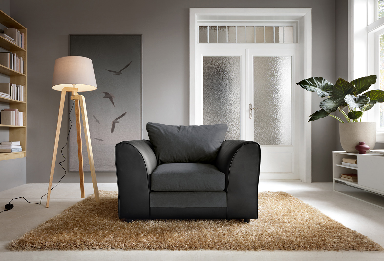 Dylan Chenille Armchair Abakus Direct