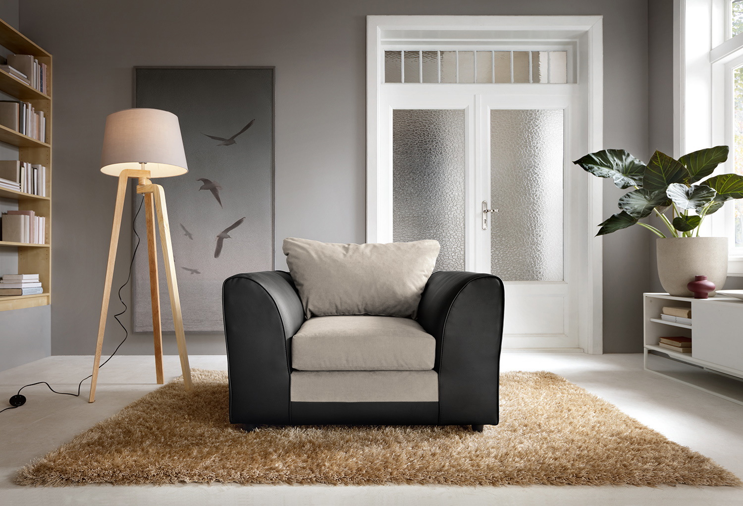 Dylan Chenille Armchair Abakus Direct