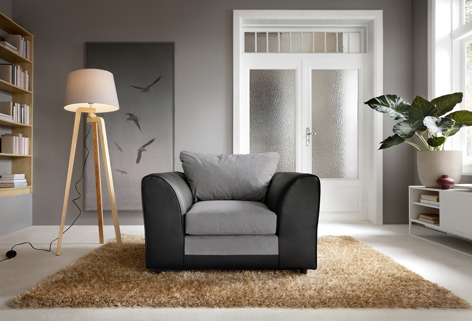 Dylan Chenille Armchair Abakus Direct