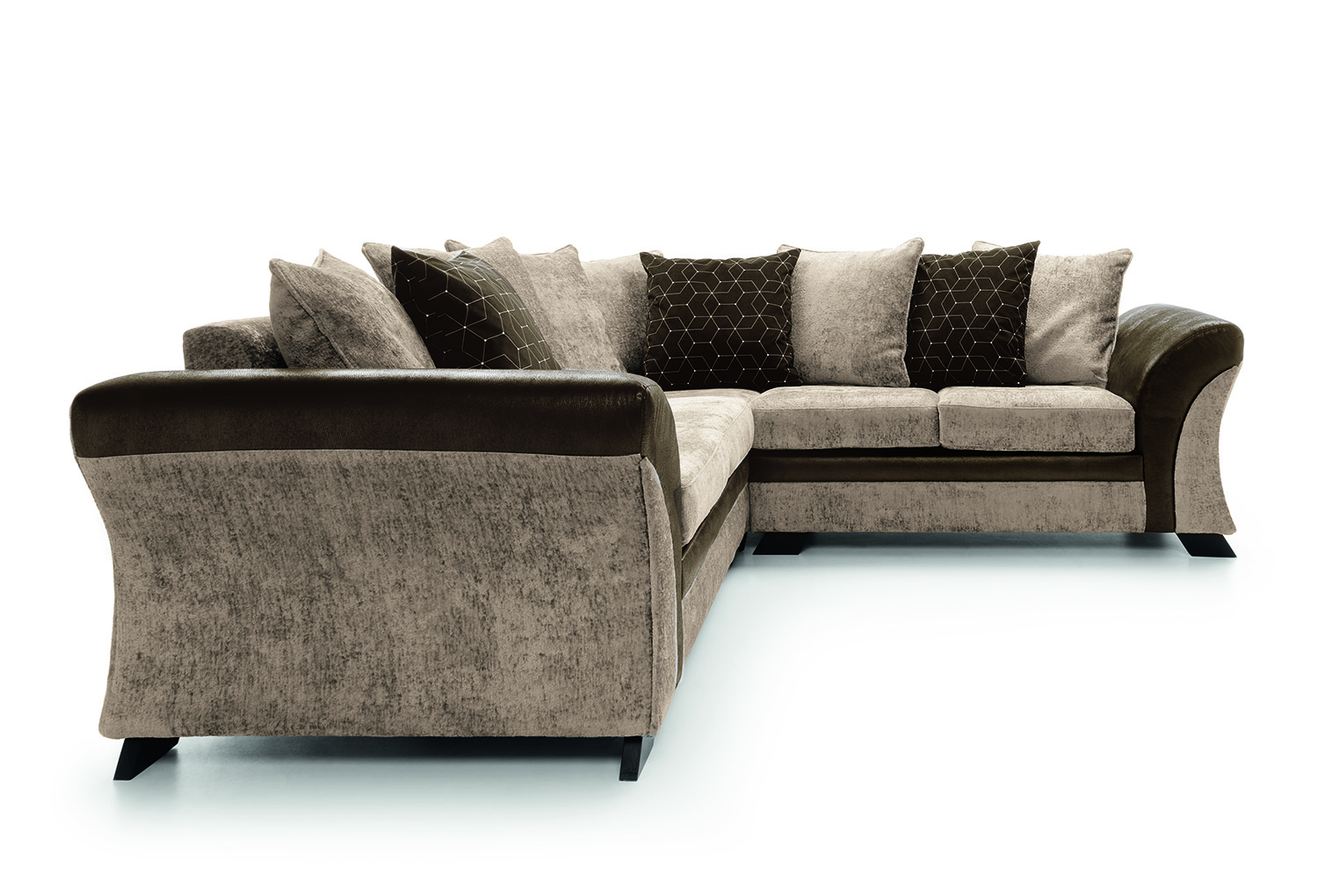Brown corner sofa cheap hotsell