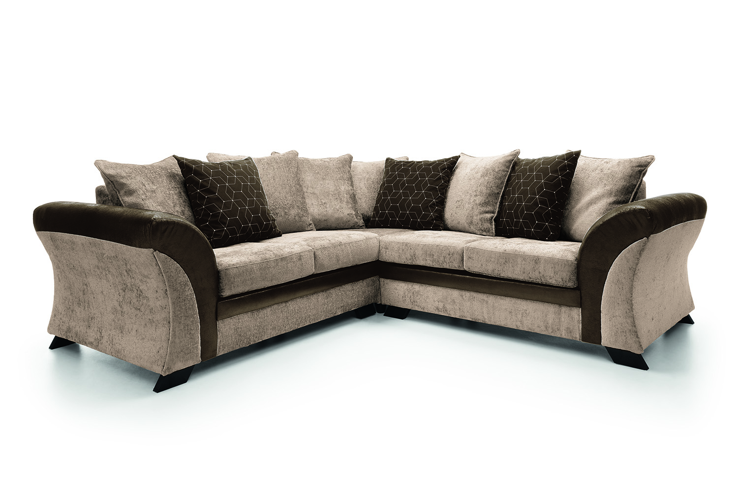 Dfs brown corner sale sofa