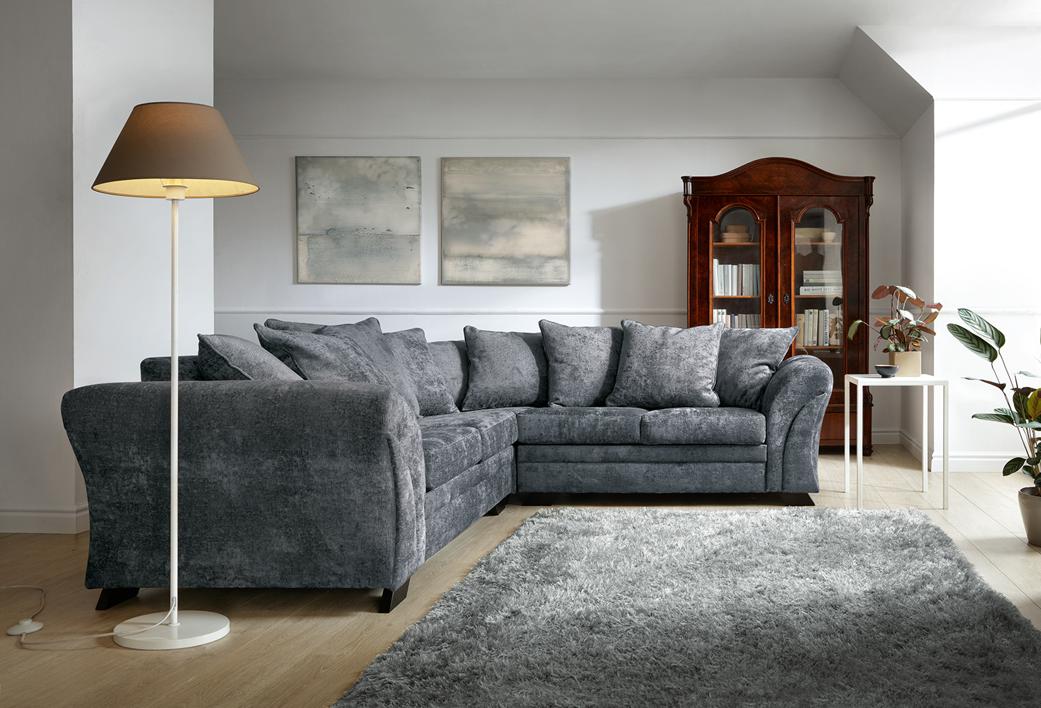 Chenille 2025 corner sofa