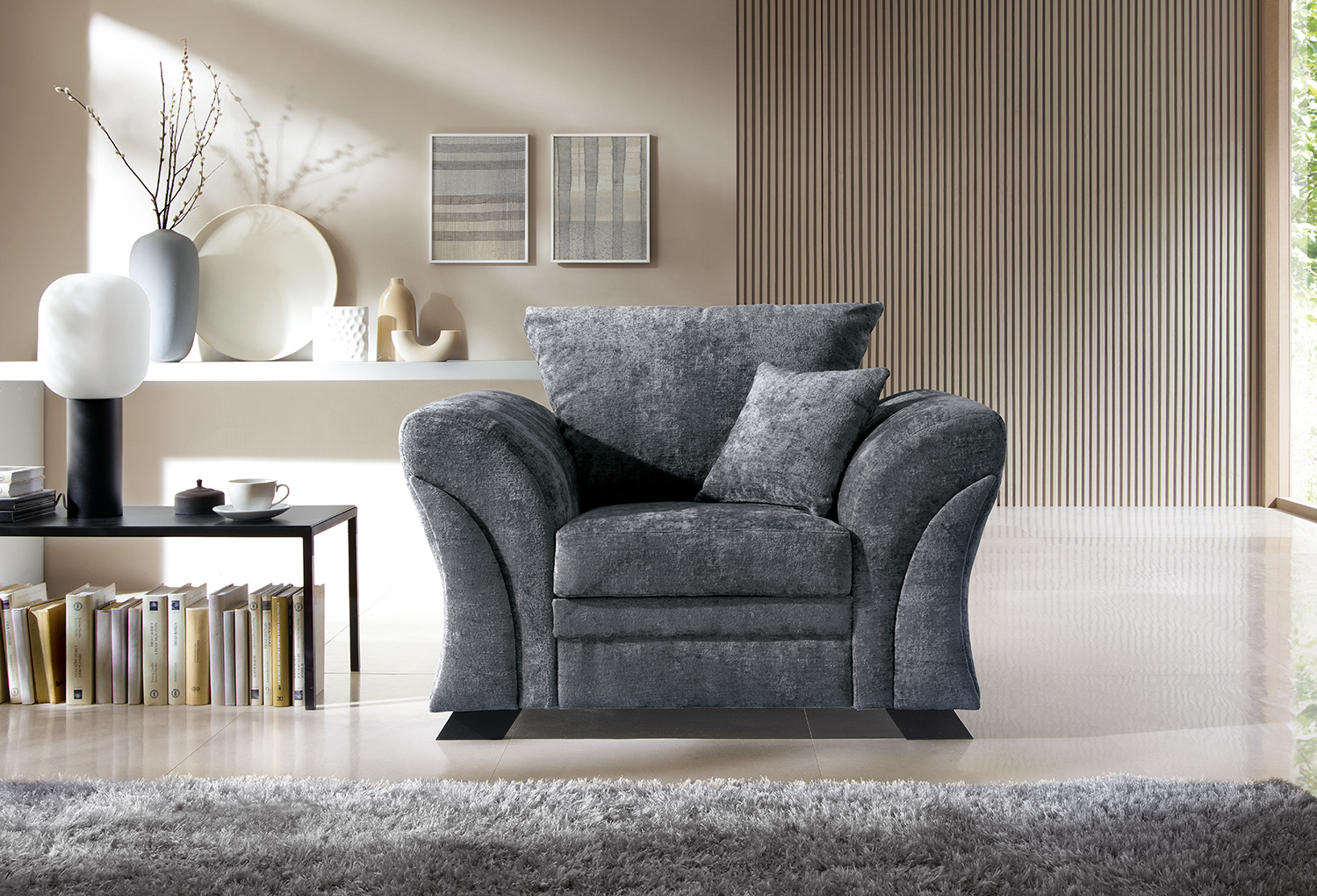 Chenille armchair new arrivals