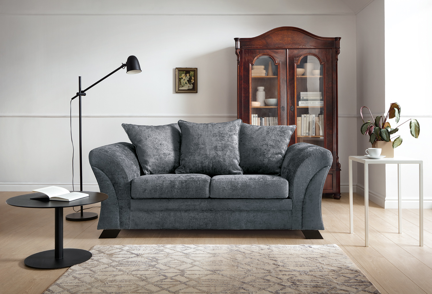 FARROW CRUSHED CHENILLE 2 SEATER SOFA