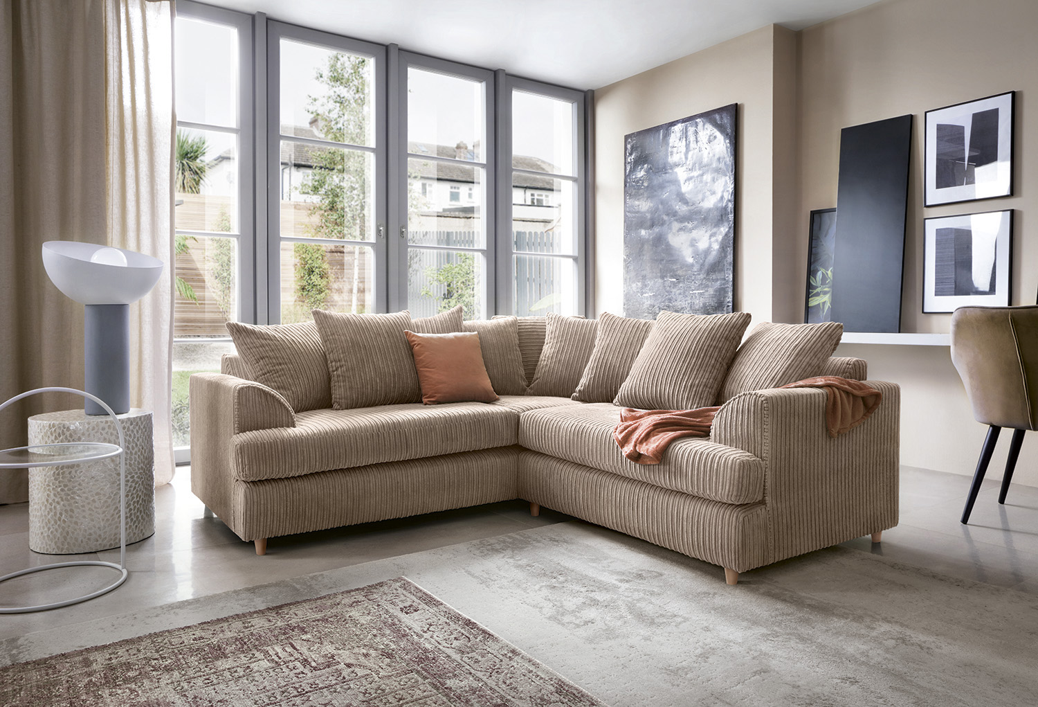 Ferguson Cord Corner Sofa