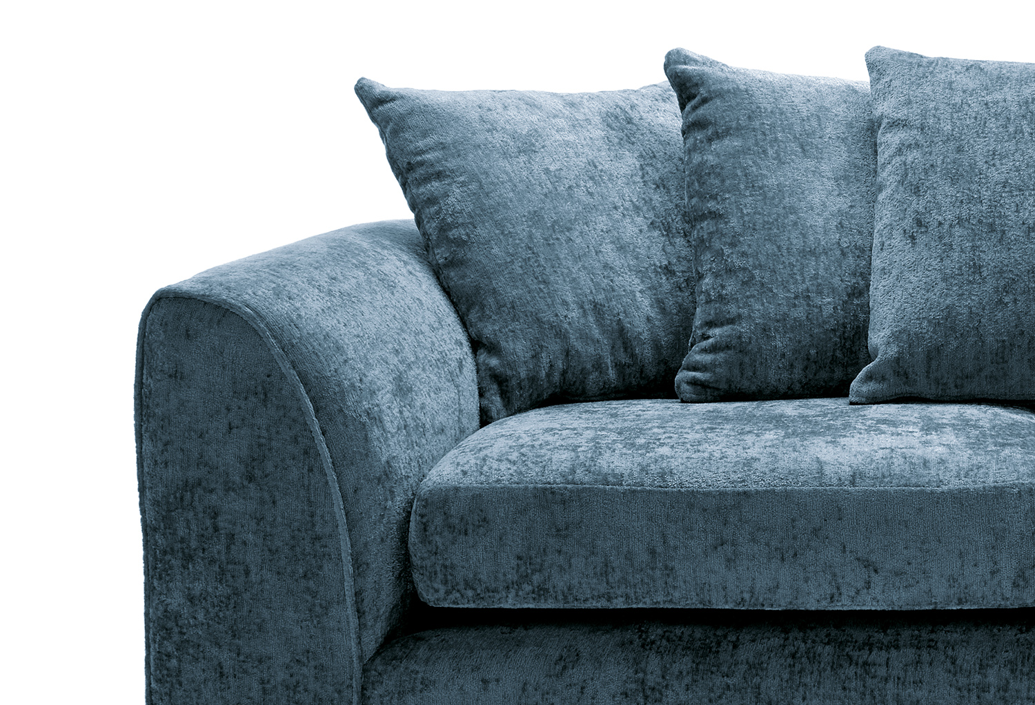 Blue crushed clearance velvet couch