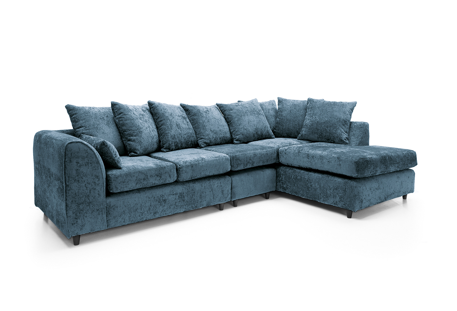 HARRIET PLUS CRUSHED CHENILLE CORNER SOFA Abakus Direct