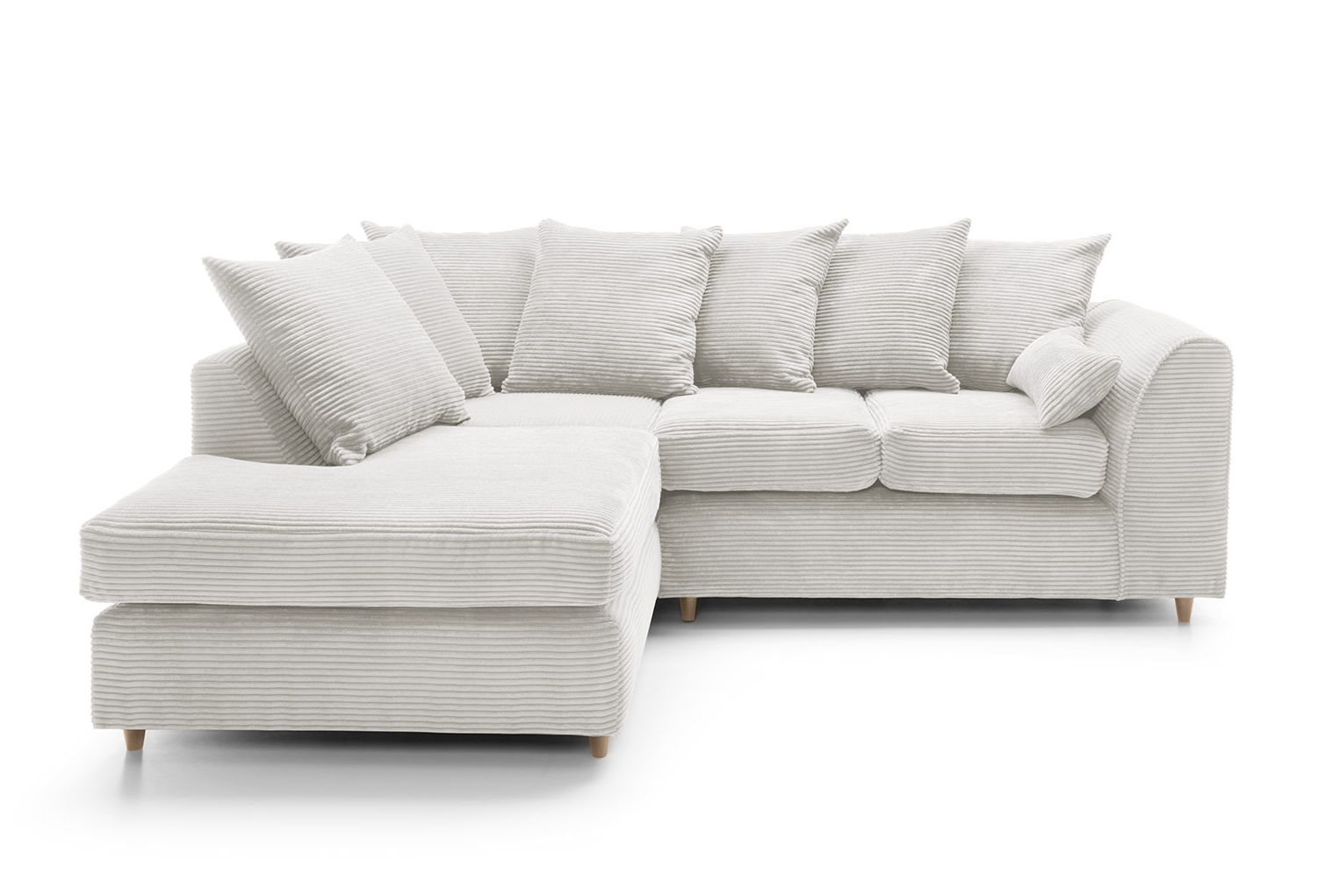 White shop corner couch