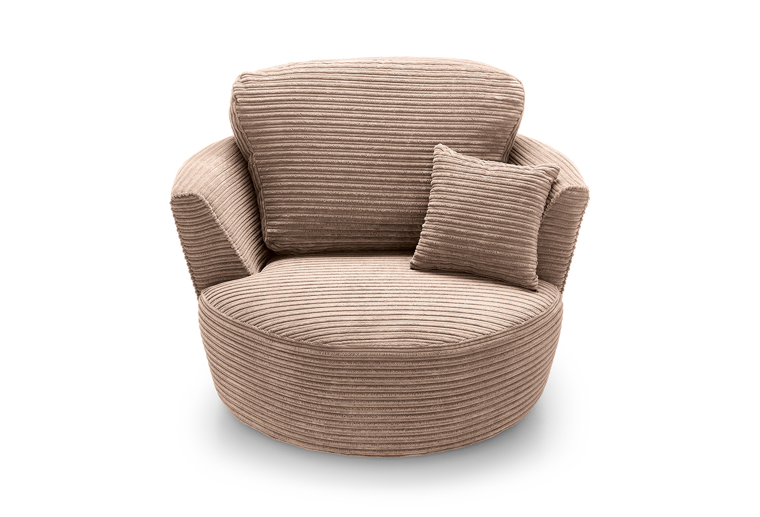 Corduroy store swivel chair