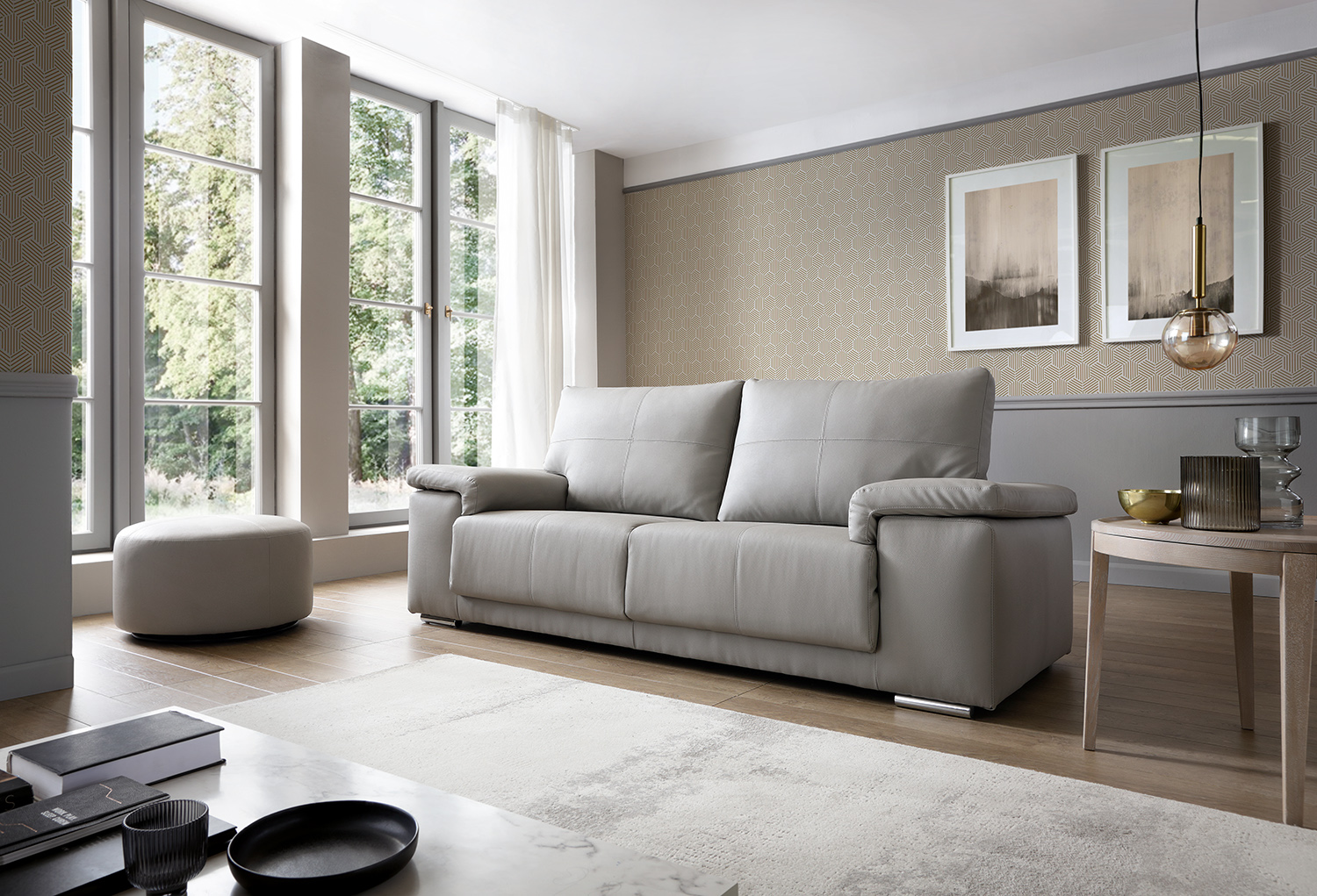 Texas 3 Seater Leather Sofa