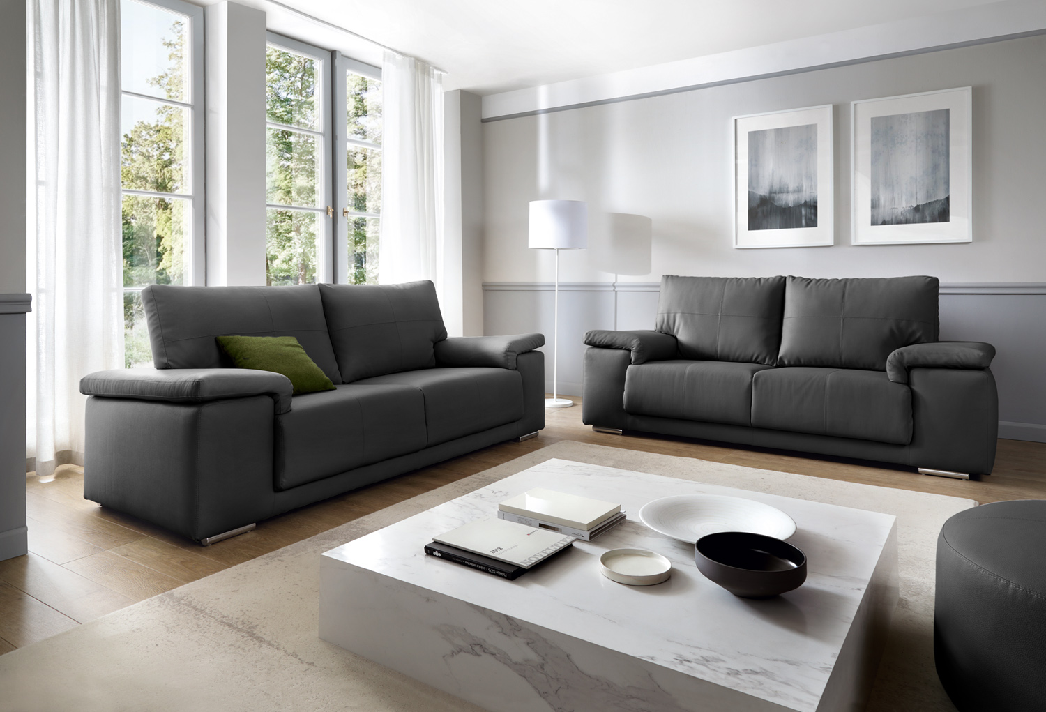 Cuddle sofa leather deals