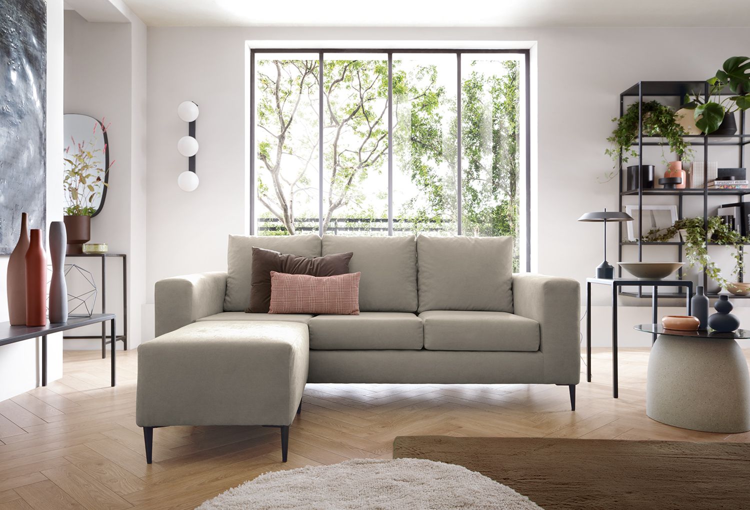 Corner sofa outlet reversible