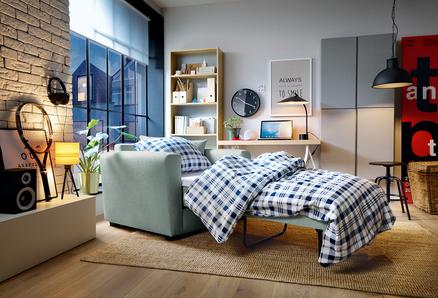 Olly Single Sofa Bed Abakus Direct